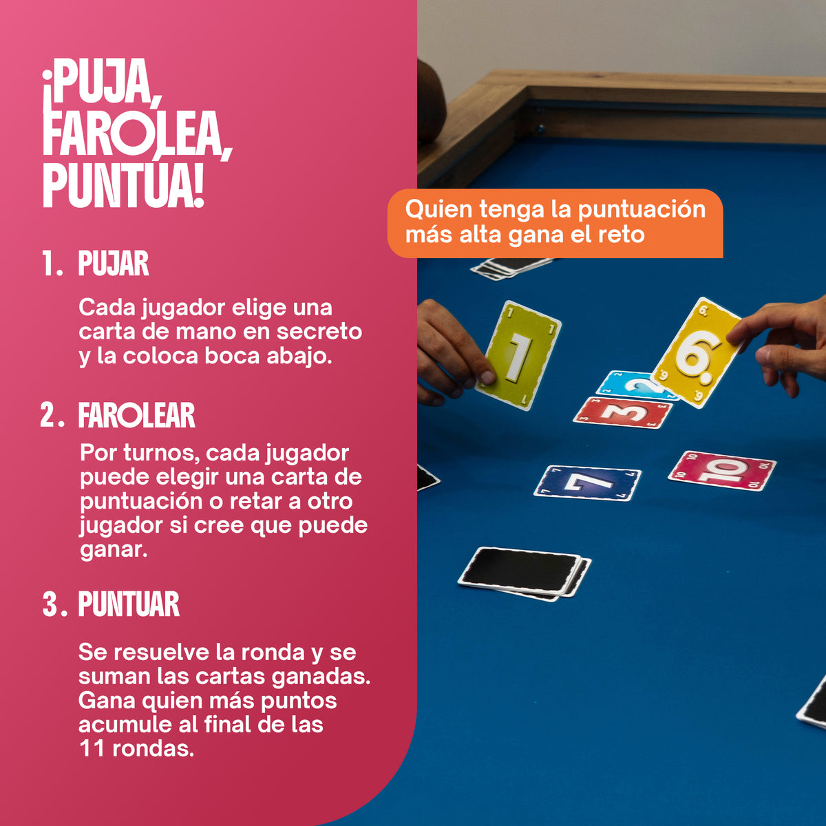 Bluffit - Juego de mesa - FALOMIR - 2-6 jugadores - 8+ años - 15 min