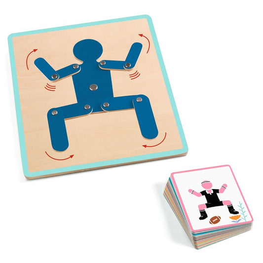 Bodymove - Juego de mesa - Djeco - 1 niño/a con adulto - 3-6 años - duración variable