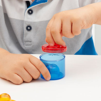 Botes con tapa apilables de colores translúcidos 18 -  Tickit - Desde 3 años