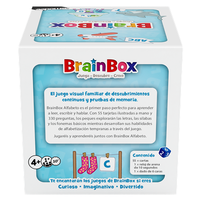 BrainBox Alfabeto - Juego de mesa - Bezzerwizzer Studio - 1 jugador - 4+ años - 10 min