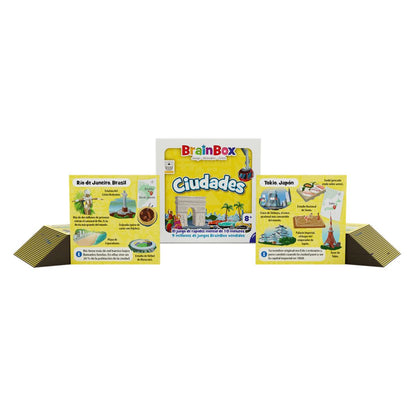 Brainbox Ciudades - Juego de mesa - Bezzerwizzer Studio - 1 jugador - 8+ años - 10 min