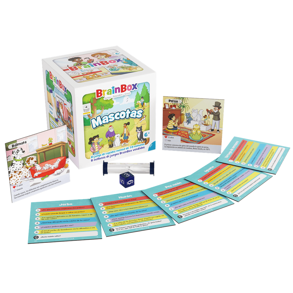Brainbox Mascotas - Juego de mesa - Asmodee - Desde 5 años