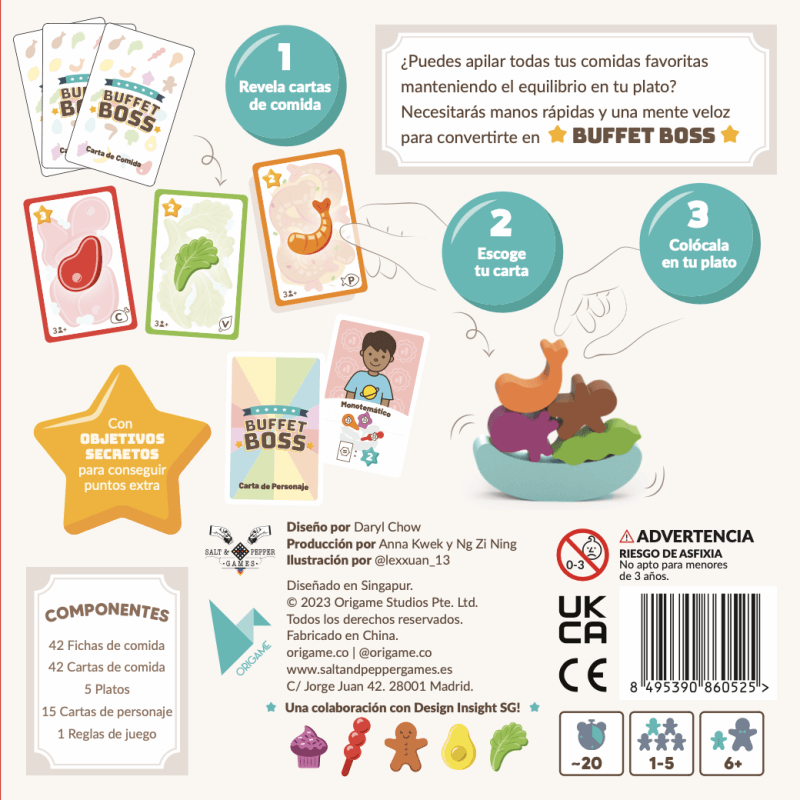 Buffet Boss - Juego de mesa - Salt & Pepper Games - Desde 6 años Board Games