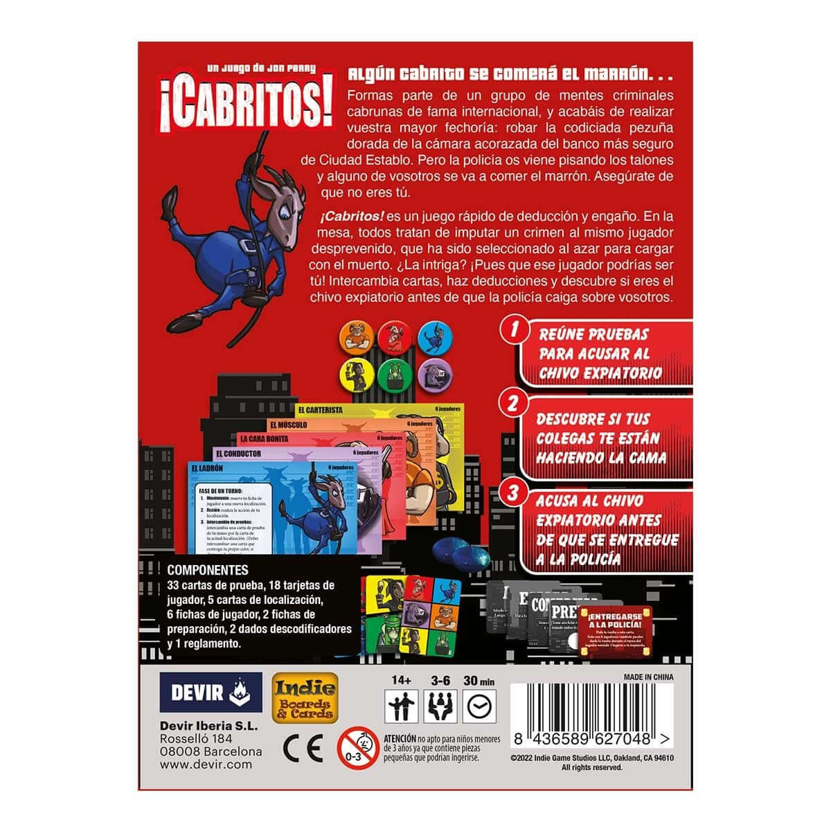 ¡ Cabritos ! - Juego de mesa - Devir - +14 años