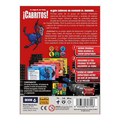 ¡ Cabritos ! - Juego de mesa - Devir - +14 años