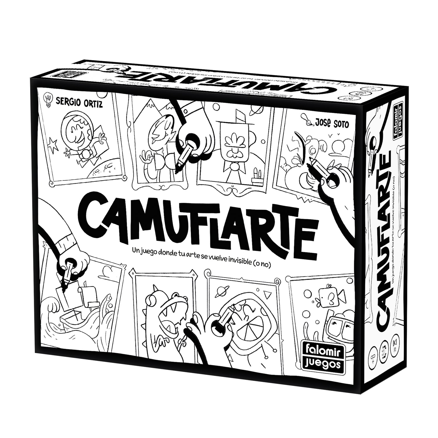 Camuflarte - Juego de mesa - FALOMIR - 3-6 jugadores - 8+ años - Menos de 30 min