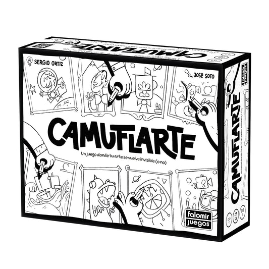 Camuflarte - Juego de mesa - FALOMIR - 3-6 jugadores - 8+ años - Menos de 30 min