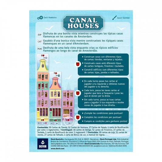 Canal Houses - Juego de mesa - Devir - 2-5 jugadores - 8+ años - 15-20 min