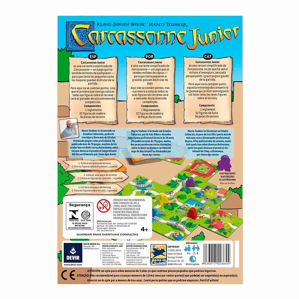 Carcassone Jr - Juego de mesa - Devir - Desde 4 años