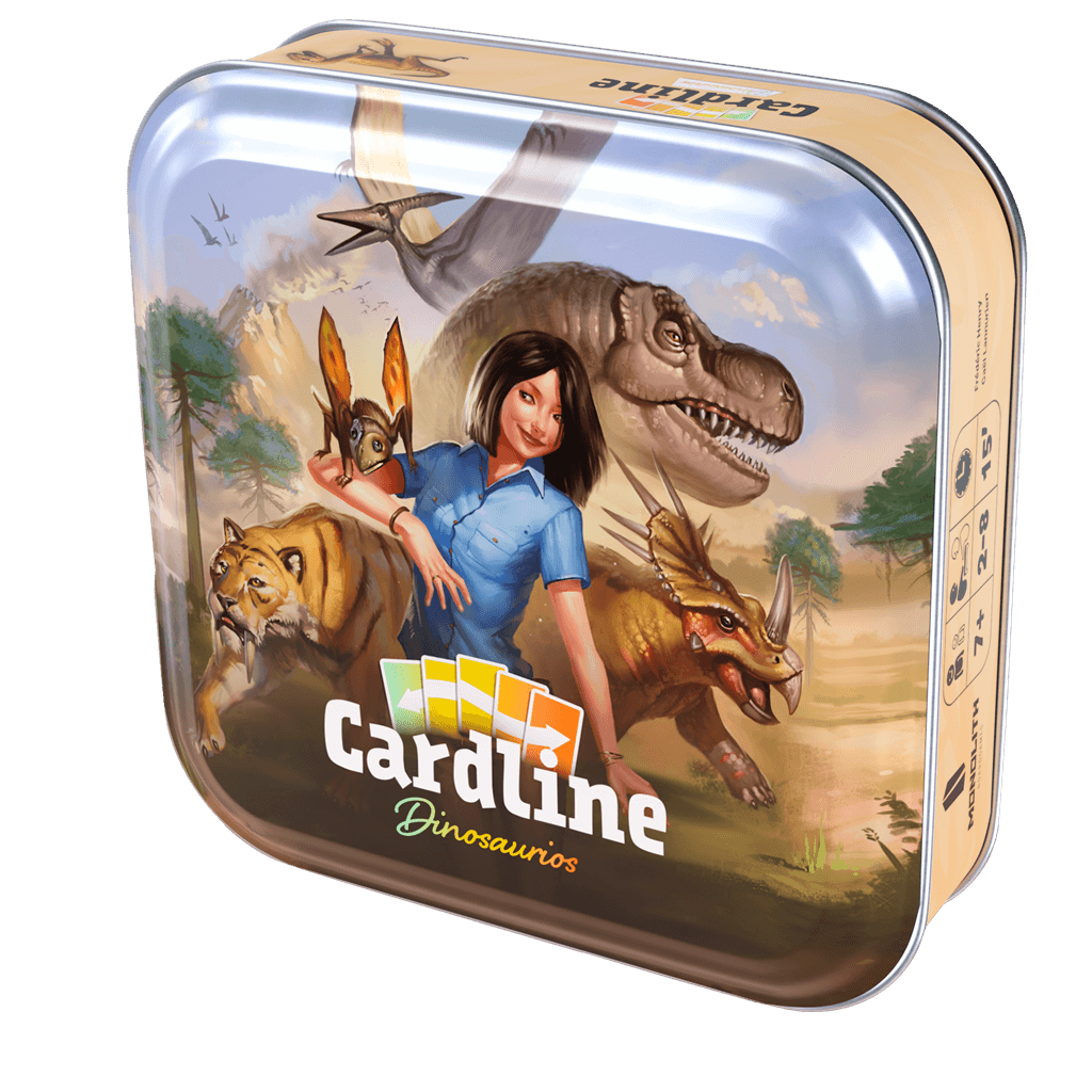Cardline Dinosaurios - Juego de mesa - Asmodee - Desde 7 años