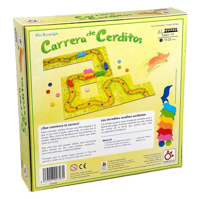 Carrera de Cerditos - Juego de mesa - Mercurio - Desde 4 años Board Games