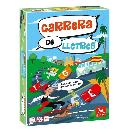 Carrera de Lletres - Juego de mesa - Ludilo (Juego en Catalán) - Desde 7 años Board Games