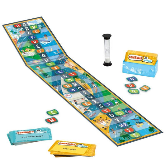 Carrera de Lletres - Juego de mesa - Ludilo (Juego en Catalán) - Desde 7 años Board Games