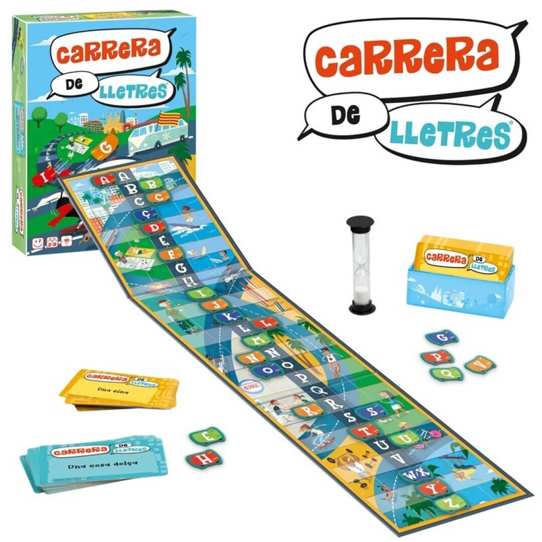 Carrera de Lletres - Juego de mesa - Ludilo (Juego en Catalán) - Desde 7 años Board Games
