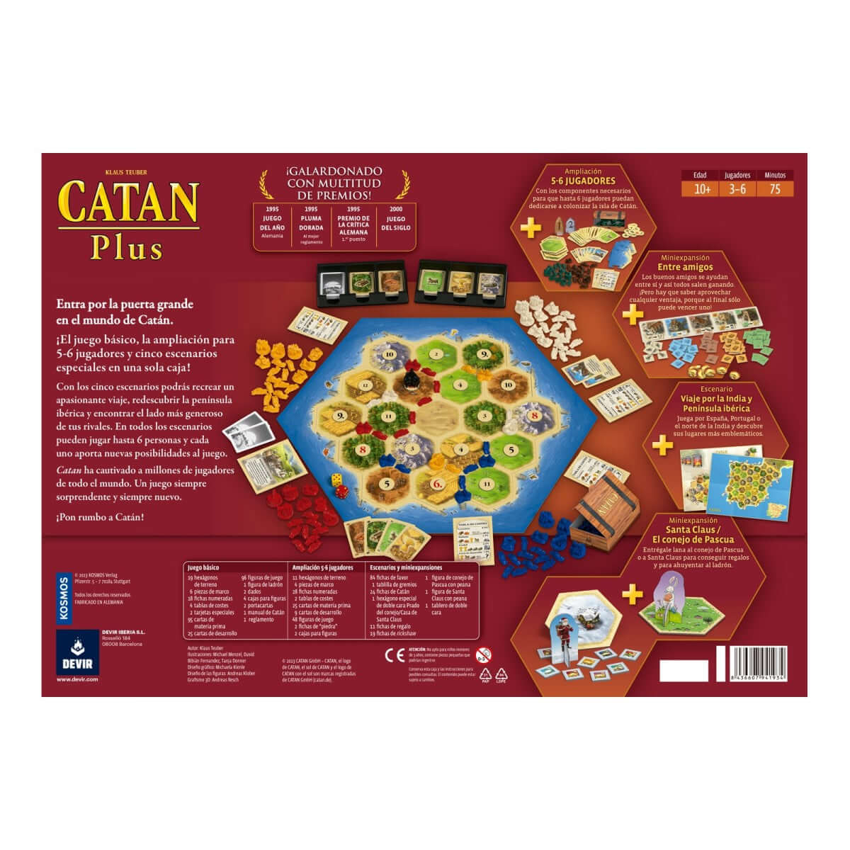 Catán Plus Ed 2023 - Juego de mesa - Devir - Desde 8 años Board Games