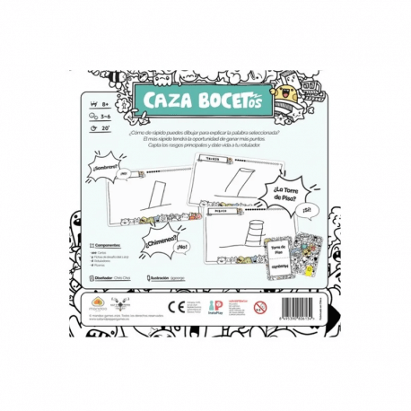 Caza Bocetos - Juego de mesa - Salt & Pepper - Desde 8 años Board Games