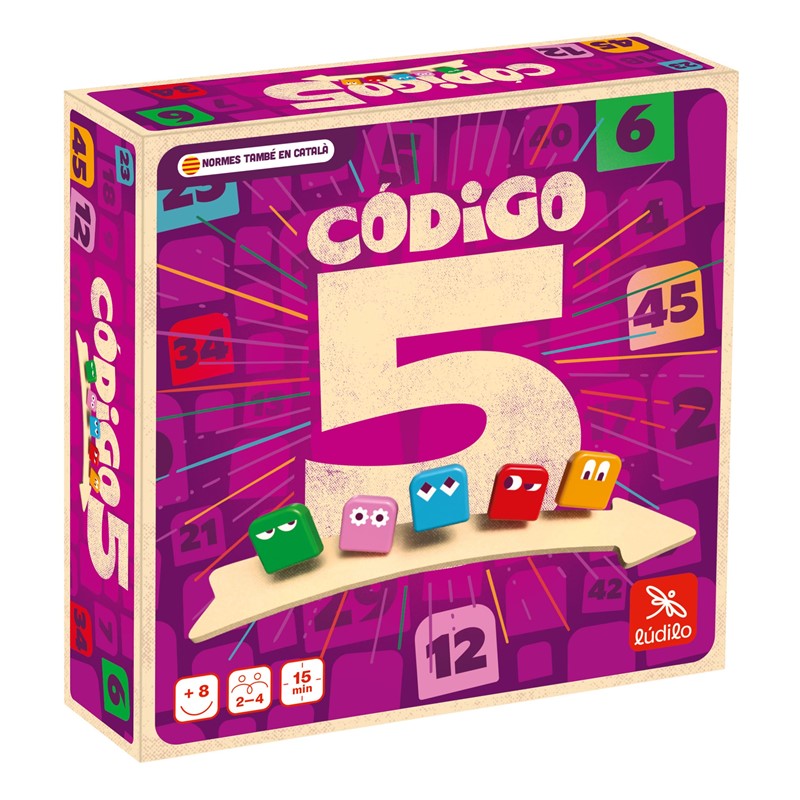 Código 5 - Juego de mesa - Ludilo - 2-4 jugadores - 8+ años - 15 min