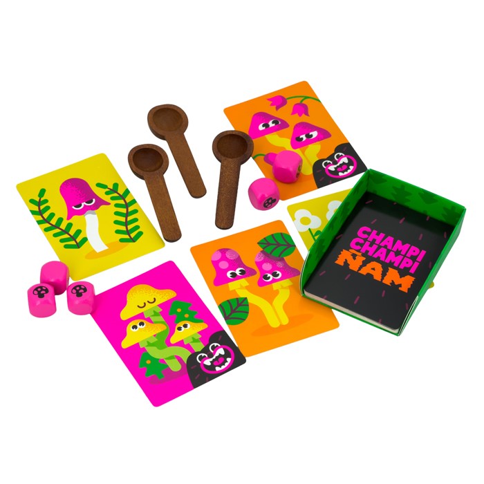 Champi Champi Ñam - Juego de mesa - Mercurio - 2-5 jugadores - 6+ años - 15 min