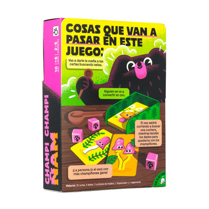 Champi Champi Ñam - Juego de mesa - Mercurio - 2-5 jugadores - 6+ años - 15 min
