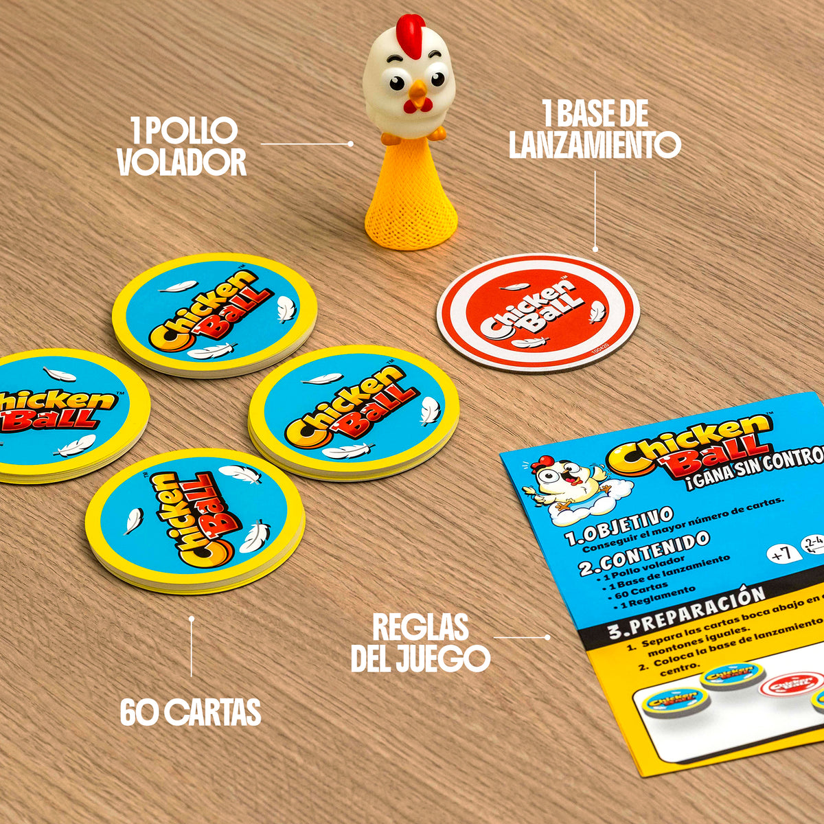 Chicken Ball - Juego de mesa - FALOMIR - 2-4 jugadores - 7+ años - 20 min