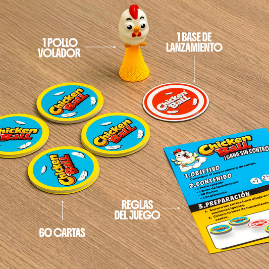 Chicken Ball - Juego de mesa - FALOMIR - 2-4 jugadores - 7+ años - 20 min