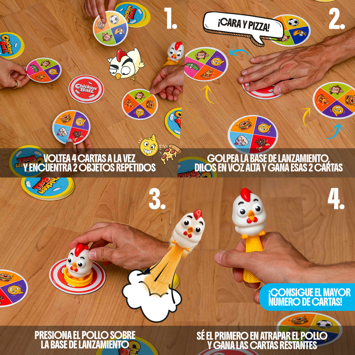 Chicken Ball - Juego de mesa - FALOMIR - 2-4 jugadores - 7+ años - 20 min