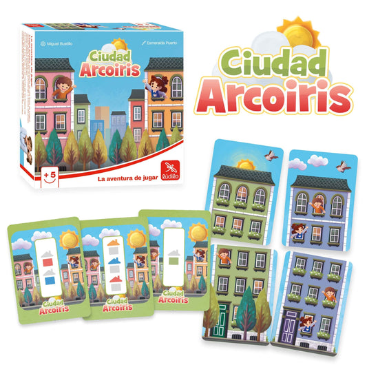 Ciudad Arcoiris - Juego de mesa - Ludilo - 5+ años