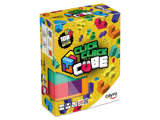 CLICK CLACK CUBE - Juego de mesa - Cayro - 1 jugador - 6+ años