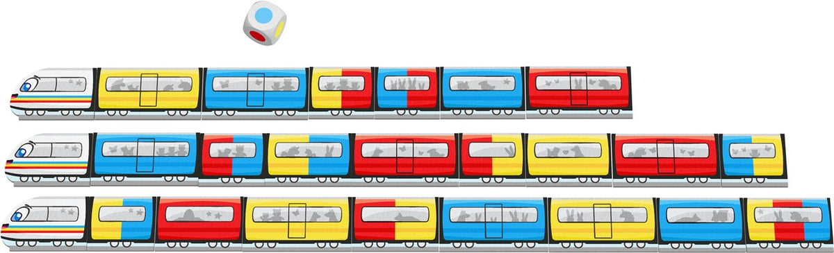 Color Express - Juego de mesa - Haba - 2-3 jugadores - 2+ años - 5-10 min