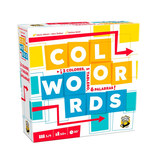 Color Words - Palabras, colores y estrategia visual - 1-6 jugadores - +10 años - Rocket Lemon - PREORDER