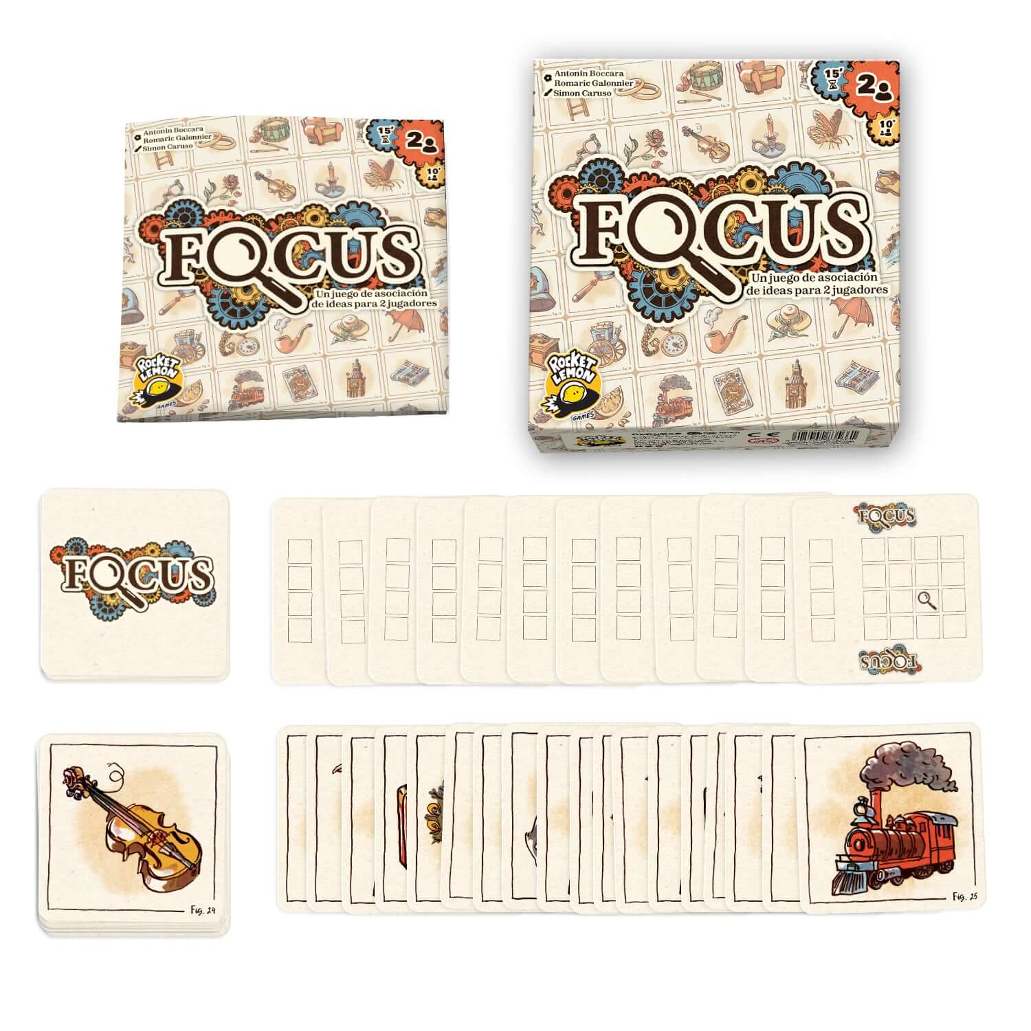 Focus - Juego de mesa - ROCKET LEMON - Desde 9 o más años Board Games