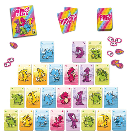 Dino Fiesta - Juego de mesa - ROCKET LEMON -  Desde 8 años