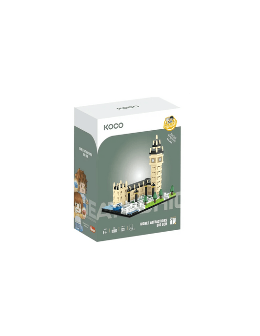 DJECO - KOCO JUEGO DE COSTRUCCION BIG BEN 523 Pcs - Juego de construcción desde los 6 años - Koco Building Toys