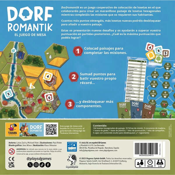 Dorfromantik - Juego de mesa - SD GAMES - Desde 8 años Board Games