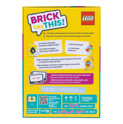 Brick Like This!  - Juego de mesa con Lego - Asmodee - Desde 7 años - 2 a 8 jugadores