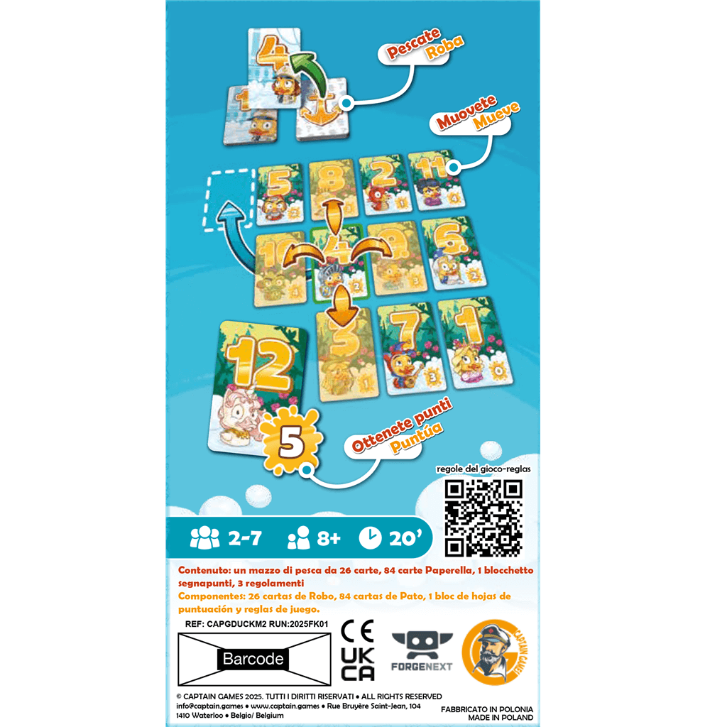 Duck and Cover - Juego de mesa - Asmodee - 8+ años - 2 a 7 jugadores