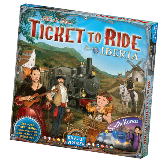 ¡Aventureros al Tren! Iberia y Corea del Sur - Juego de mesa - Asmodee - Desde 8 años