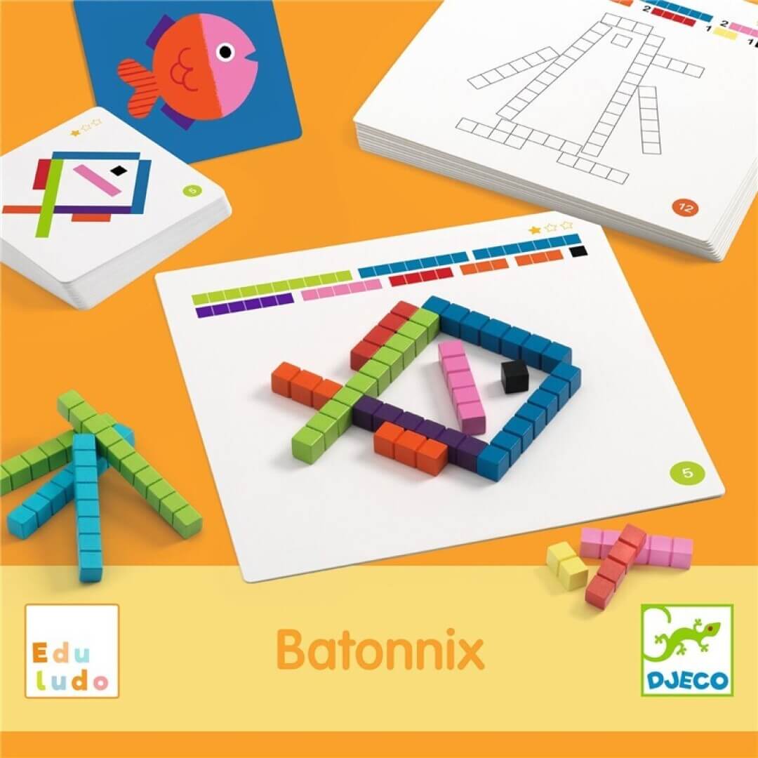 Eduludo Batonnix - Juego de mesa - Djeco - Desde 4 años Educational Toys