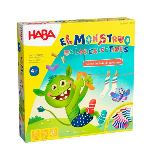 El Monstruo de los Calcetines – Edición limitada de aniversario  - Juego de mesa - Haba - Desde 4 años