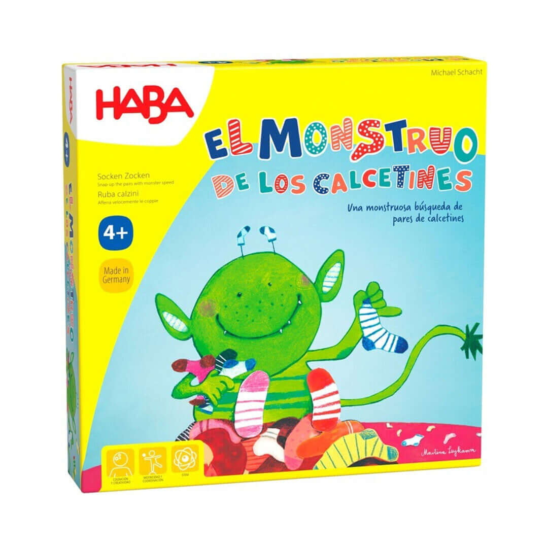 El monstruo de los calcetines     - Juego de mesa - Haba - Desde 4 años