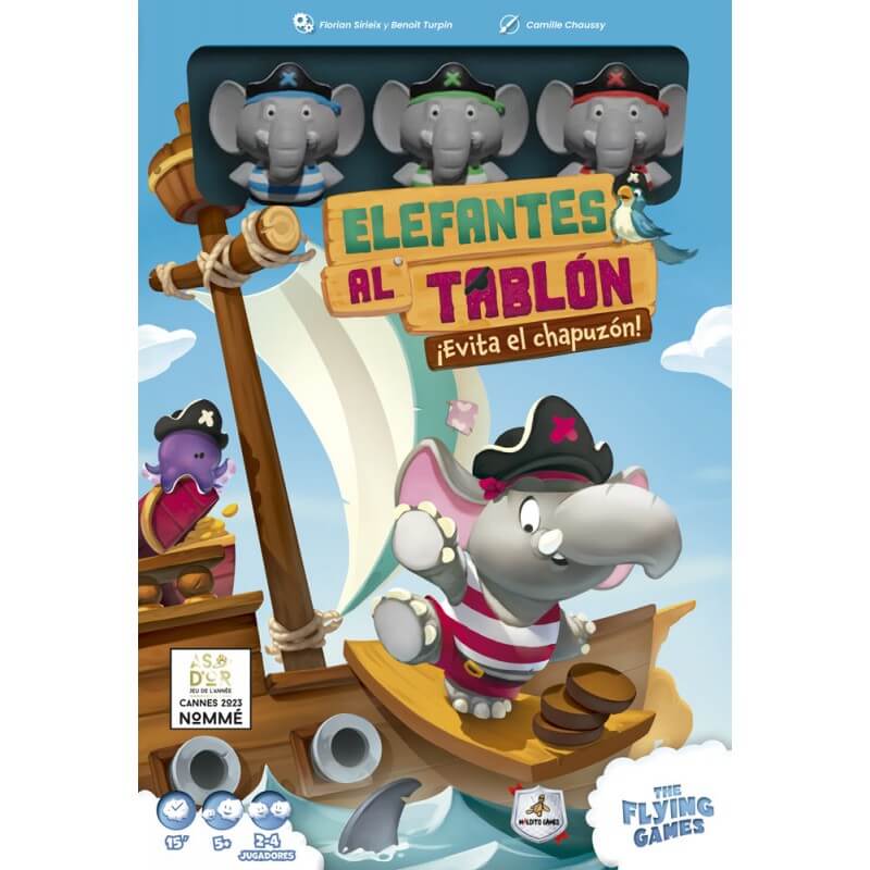Elefantes al Tablón - Juego de mesa - MALDITO GAMES - Desde 5 años Board Games