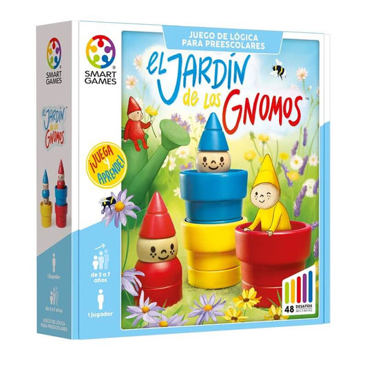 El Jardin de los Gnomos - Juego de mesa - SMART GAMES - Desde 3 años Board Games
