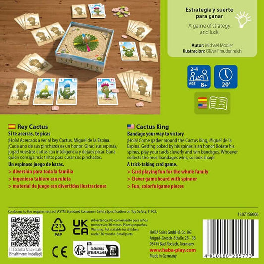 El Rey Cactus - Juego de mesa - Haba - Desde 8 años Board Games