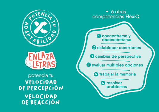 Enlaza Letras - Juego de mesa - Flexiq - Desde 6 años