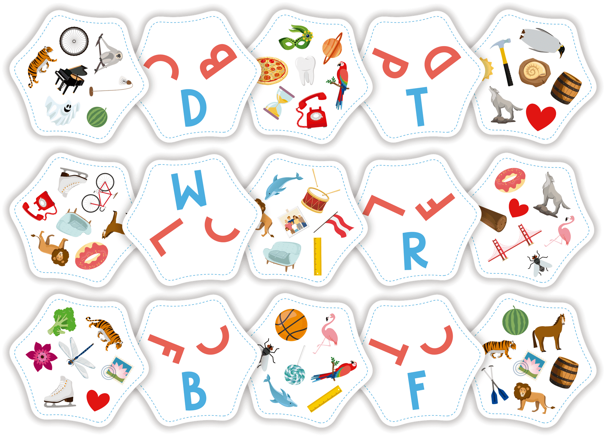Enlaza Letras - Juego de mesa - Flexiq - Desde 6 años