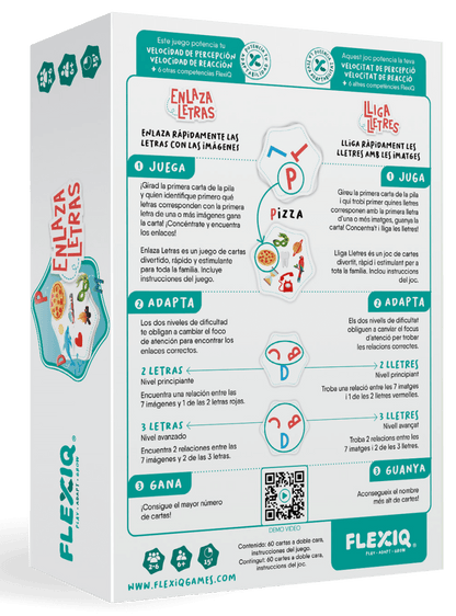 Enlaza Letras - Juego de mesa - Flexiq - Desde 6 años