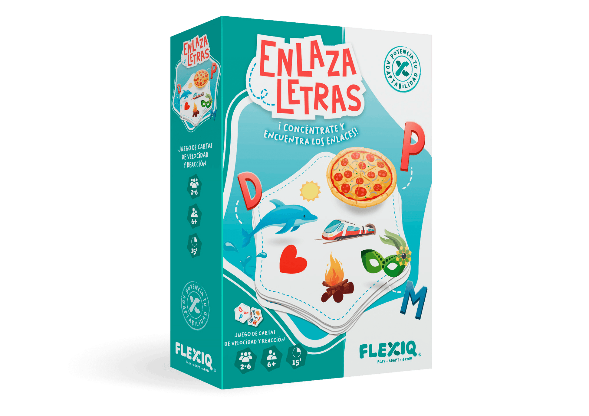 Enlaza Letras - Juego de mesa - Flexiq - Desde 6 años Board Games