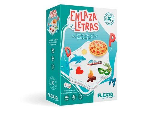 Enlaza Letras - Juego de mesa - Flexiq - Desde 6 años Board Games