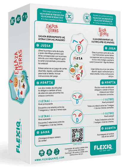 Enlaza Letras - Juego de mesa - Flexiq - Desde 6 años Board Games