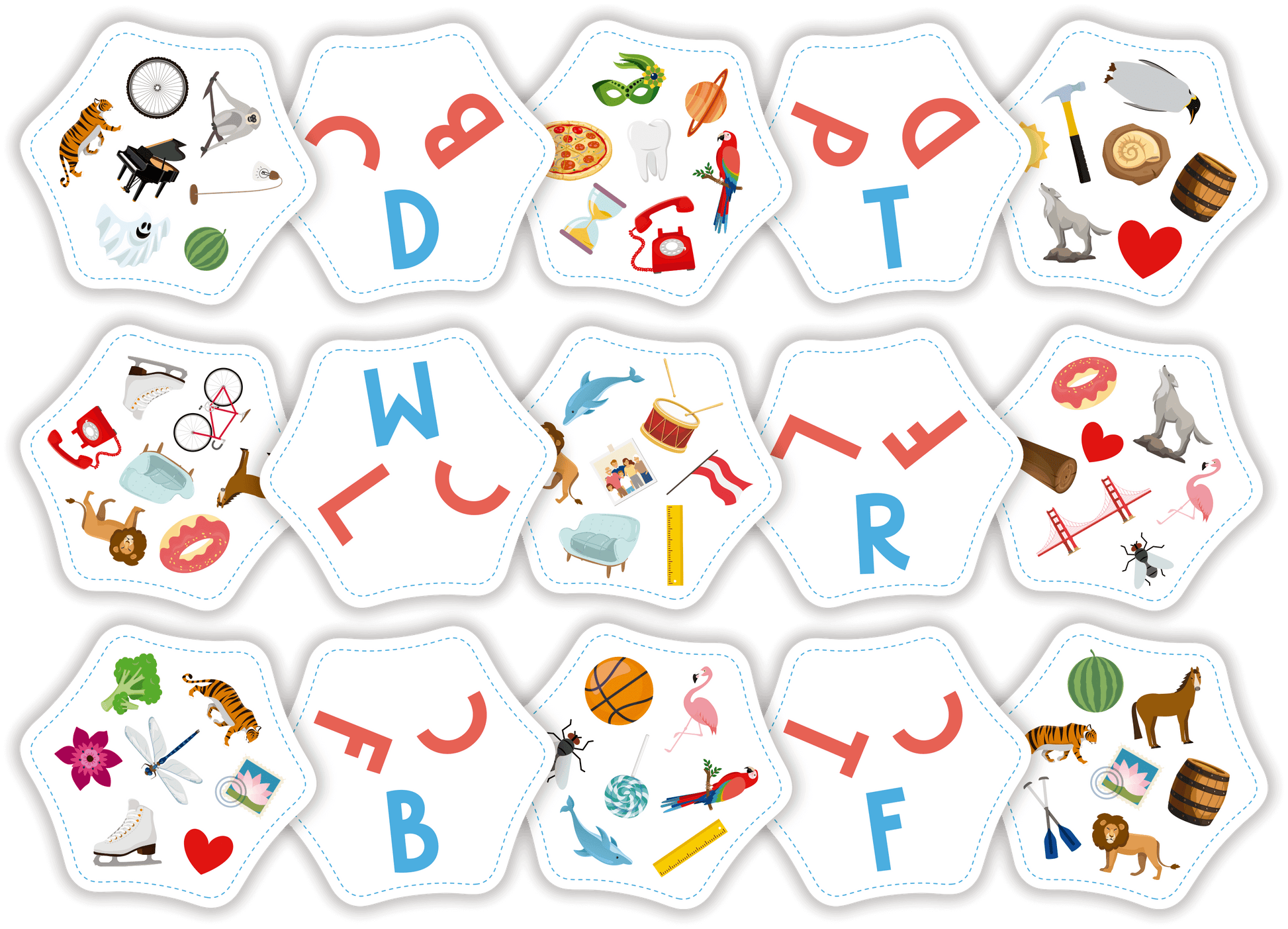 Enlaza Letras - Juego de mesa - Flexiq - Desde 6 años Board Games